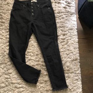 Madewell petite size black jeans